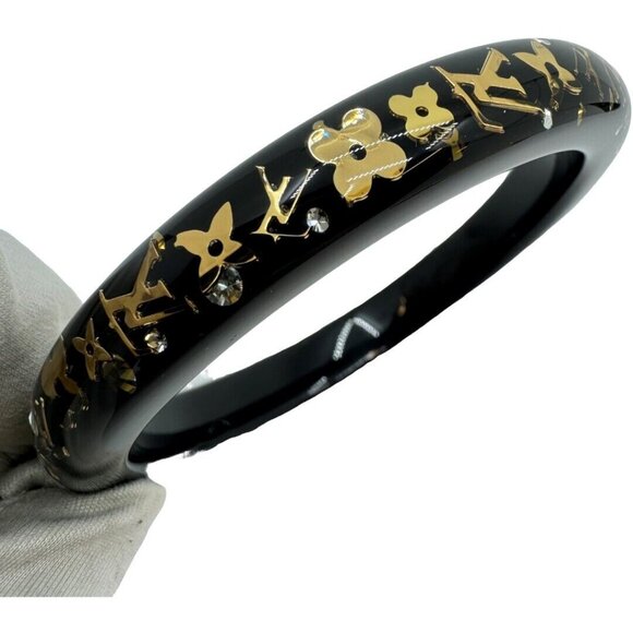 Authentic LOUIS VUITTON Bracelet Inclusion M65300 Black Resin #36635390 - Picture 2 of 10